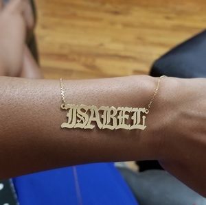 COPY - 14k nameplate for Isabel
